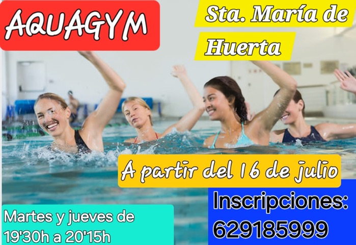 Verano 2024 - Aquagyn en la piscina municipal - Santa María de Huerta